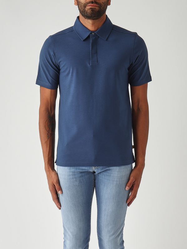 Polo uomo Vincelle Cotton in cotone stretch Blu Indigo K-Way
