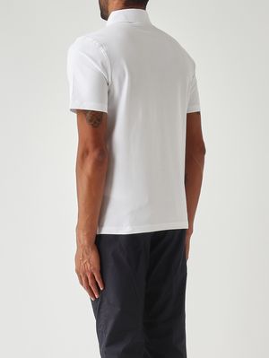 4. Vincelle Cotton men's stretch cotton polo shirt White