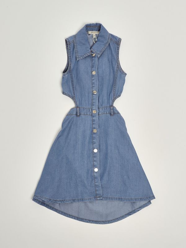 1. Vestido de niña de chambray Vaquero Claro Twinset 261gj2074