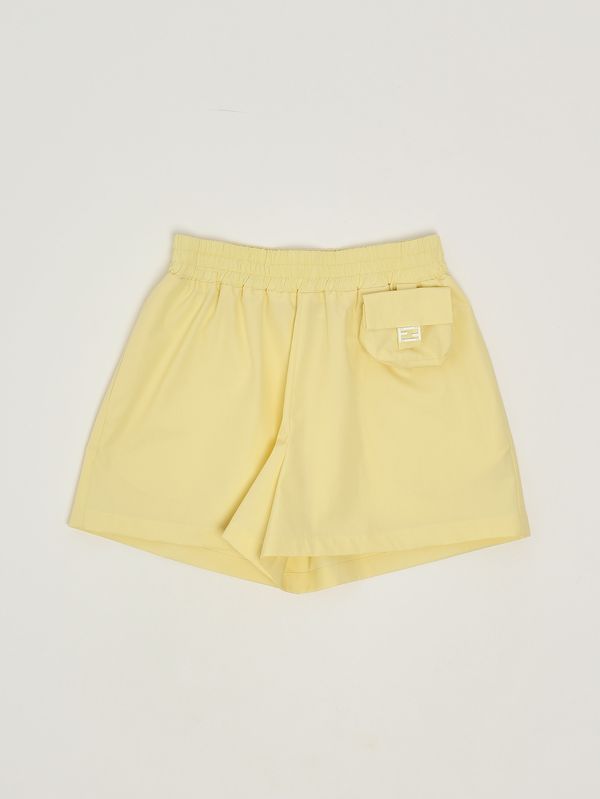 1. Pantalón corto de algodón para niña Amarillo Fendi jff397aexz