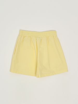 2. Pantalón corto de algodón para niña Amarillo