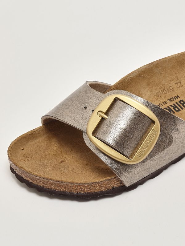 5. Sandale femme Madrid Big Buckle en Birko-Flor Taupe Birkenstock 1016237