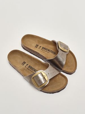 2. Sandale femme Madrid Big Buckle en Birko-Flor Taupe