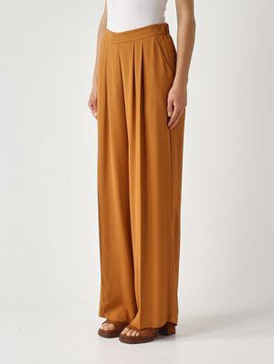 3. Pantalone donna in crepe di misto seta Ambra