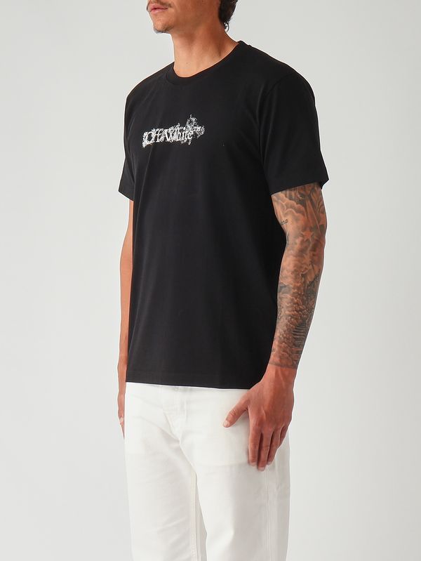 3. T-shirt uomo in cotone Nero Off-White 44maa027s26j007001