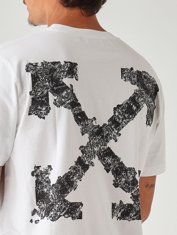 5. T-shirt uomo in cotone Bianco Off-White 44maa027s26j007100