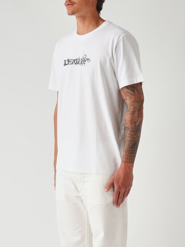 3. T-shirt uomo in cotone Bianco Off-White 44maa027s26j007100