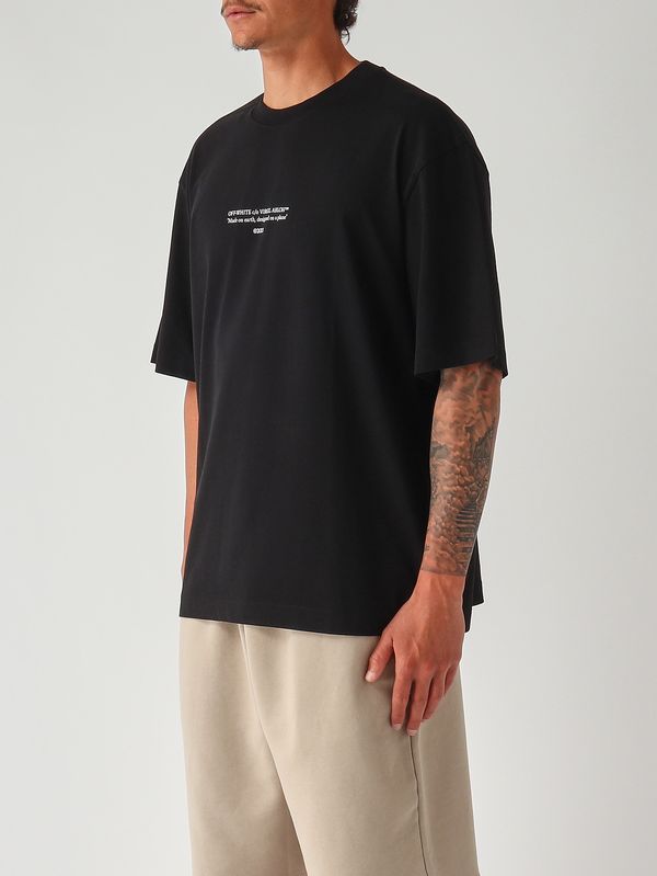 3. T-shirt uomo in cotone Nero Off-White 44maa120s26j007001