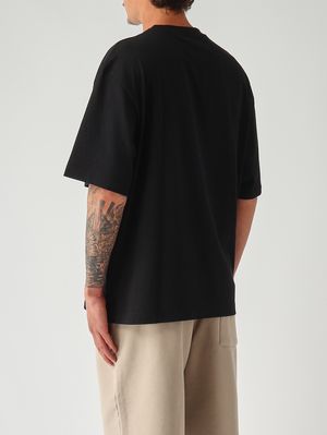 4. T-shirt uomo in cotone Nero