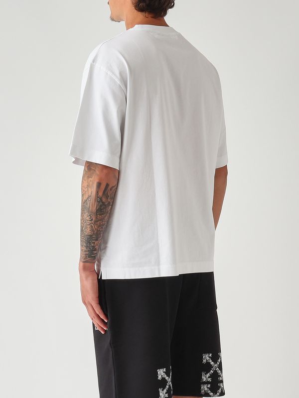 4. T-shirt uomo in cotone Bianco Off-White 44maa120s26j007100