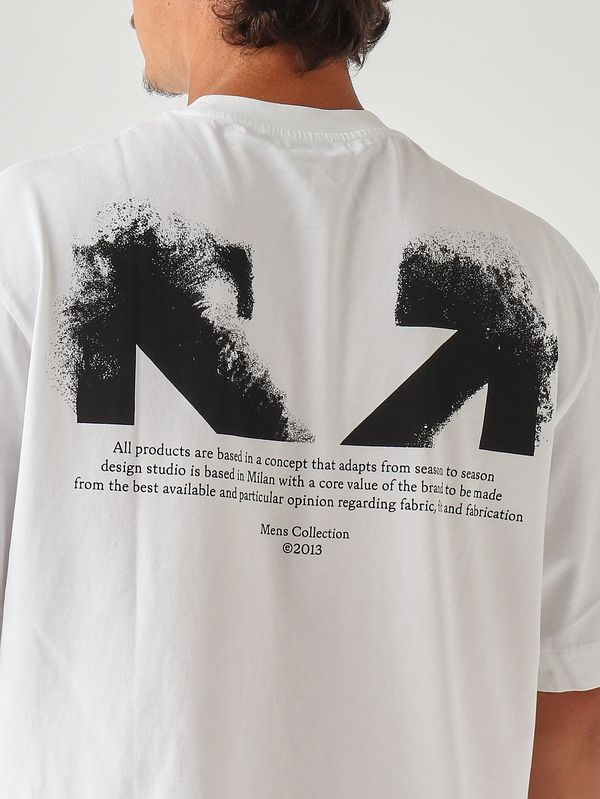 5. T-shirt uomo in cotone Bianco Off-White 44maa120s26j008001