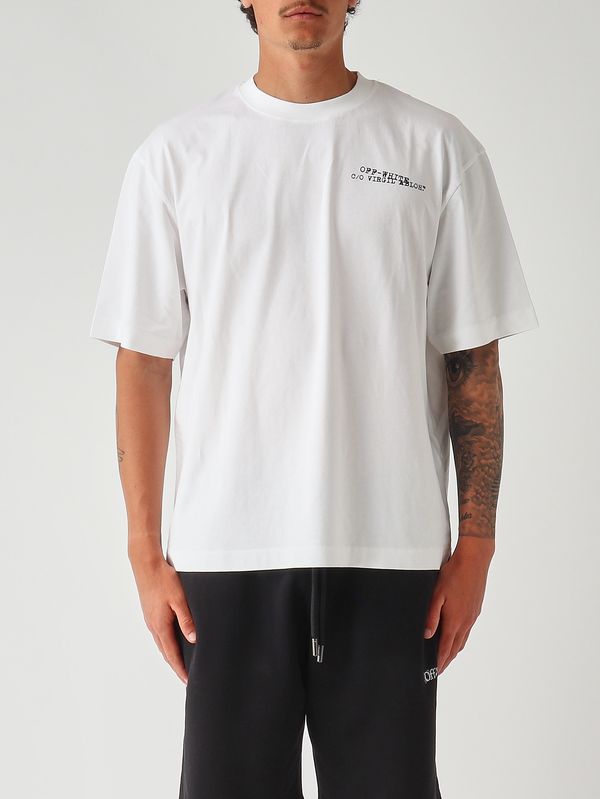 1. Camiseta de algodón para hombre Blanco Off-White 44maa120s26j00k100