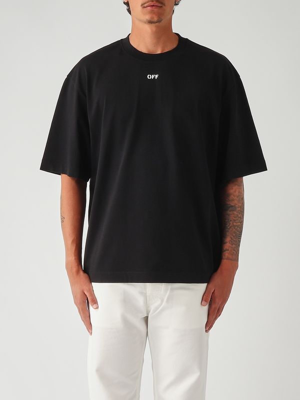 1. T-shirt uomo in cotone Nero Off-White 44maa120s26j00y001