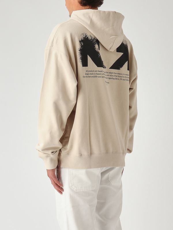 4. Felpa uomo in cotone Beige Off-White 44mbb085s26f00a270