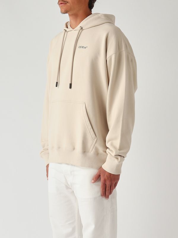 3. Felpa uomo in cotone Beige Off-White 44mbb085s26f00a270
