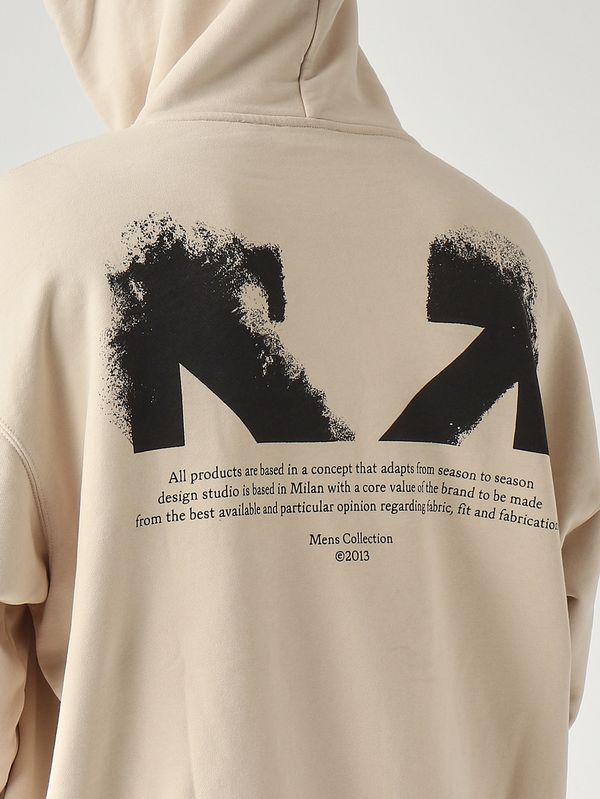 5. Felpa uomo in cotone Beige Off-White 44mbb085s26f00a270