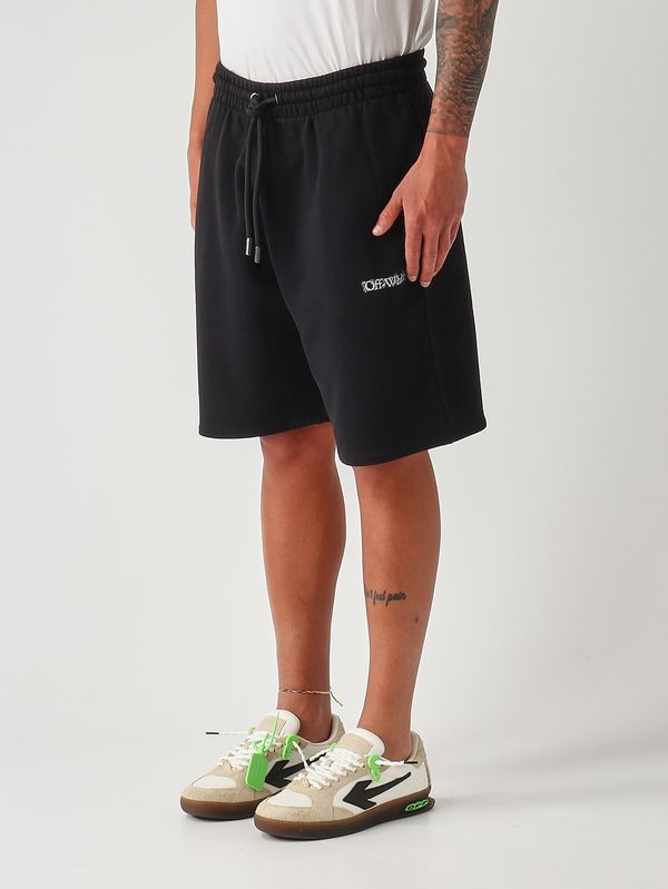 3. Short pour homme en molleton de coton Noir Off-White 44mci013s26f001001
