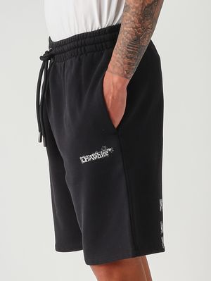 5. Short pour homme en molleton de coton Noir