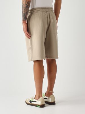 4. Pantaloncino uomo in felpa di cotone Beige Scuro