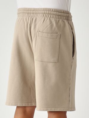 5. Pantaloncino uomo in felpa di cotone Beige Scuro