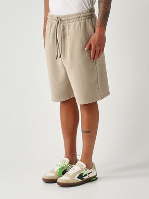 3. Pantaloncino uomo in felpa di cotone Beige Scuro