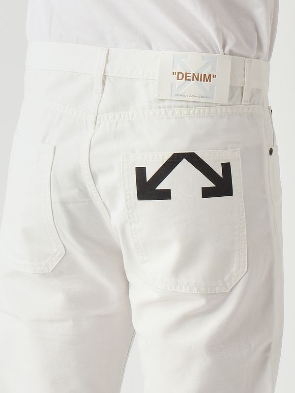 5. Men's cotton jeans White Off-White omce04js26fab00110