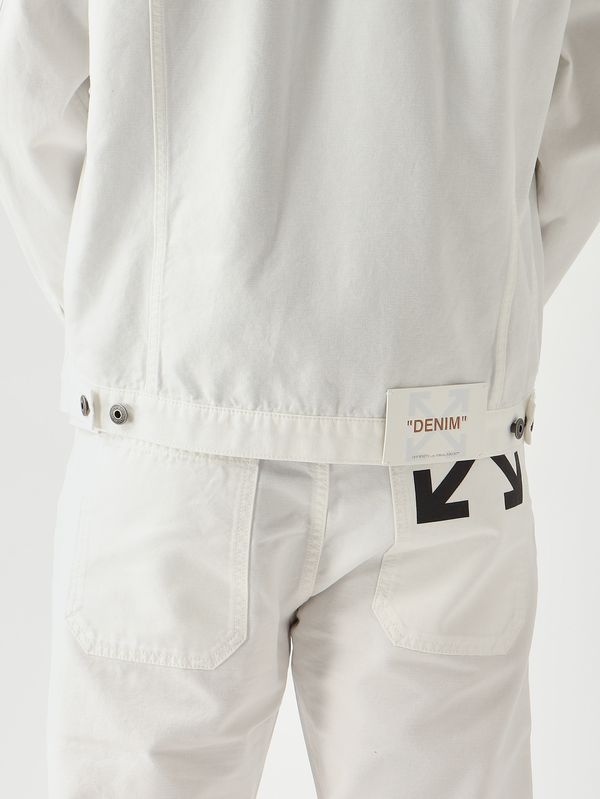 5. Surchemise en coton pour homme Blanc Off-White omev01bs26fab00210