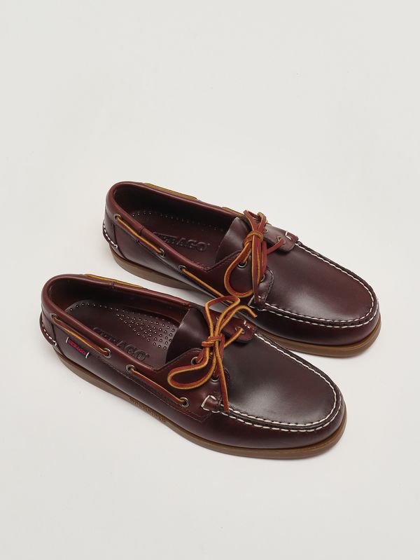 2. Mocassino uomo Docksides Portland Waxed in pelle conciata a caldo Marrone Sebago 70000g0