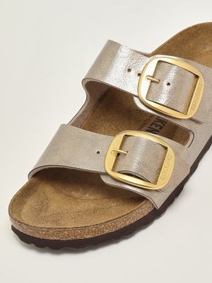 5. Women's Arizona Big Buckle Sandal in Birko-Flor Taupe
