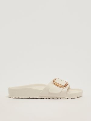 1. Sandalo donna Madrid Big Buckle in gomma Eva Bianco Sporco