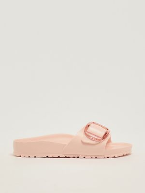 1. Sandalia para mujer Madrid Big Buckle de goma EVA Rosa claro