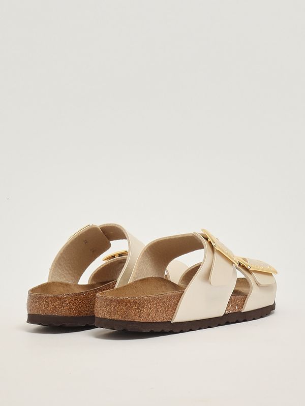3. Women's Sydney Cushion Buckle Sandal Pearl White Birkenstock 1029492