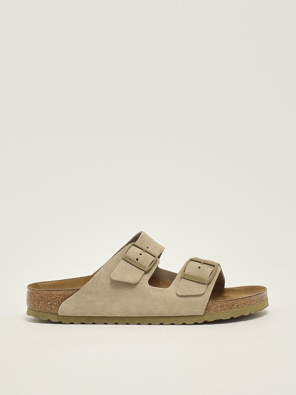 1. Men's Arizona suede leather sandal Light Khaki Birkenstock 1032061