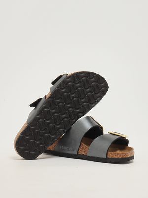 4. Damensandale Sydney Cushion Buckle Schwarz