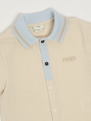 3. Kinderhemd aus Baumwolle Beige
