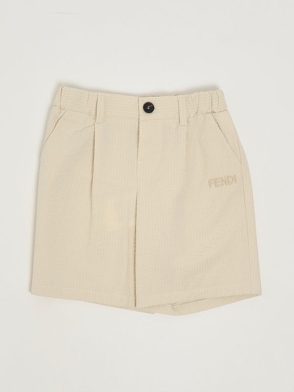 1. Short en seersucker pour bébé garçon Beige Fendi bmf279avwo