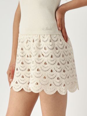 5. Débardeur femme Zaira en coton stretch Beige