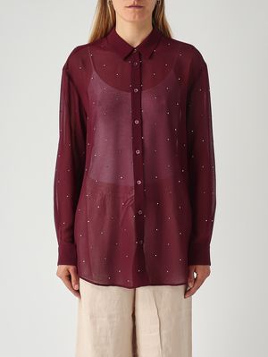 1. Camisa de mujer Brigitte de georgette Violeta