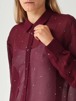5. Camisa de mujer Brigitte de georgette Violeta