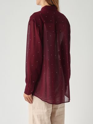 4. Camisa de mujer Brigitte de georgette Violeta