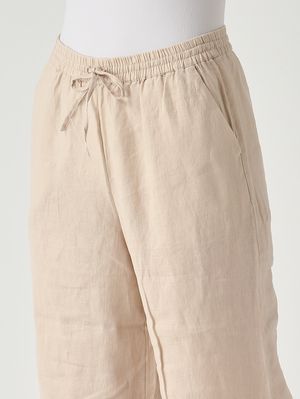 5. Women's Irma Linen Trousers Beige