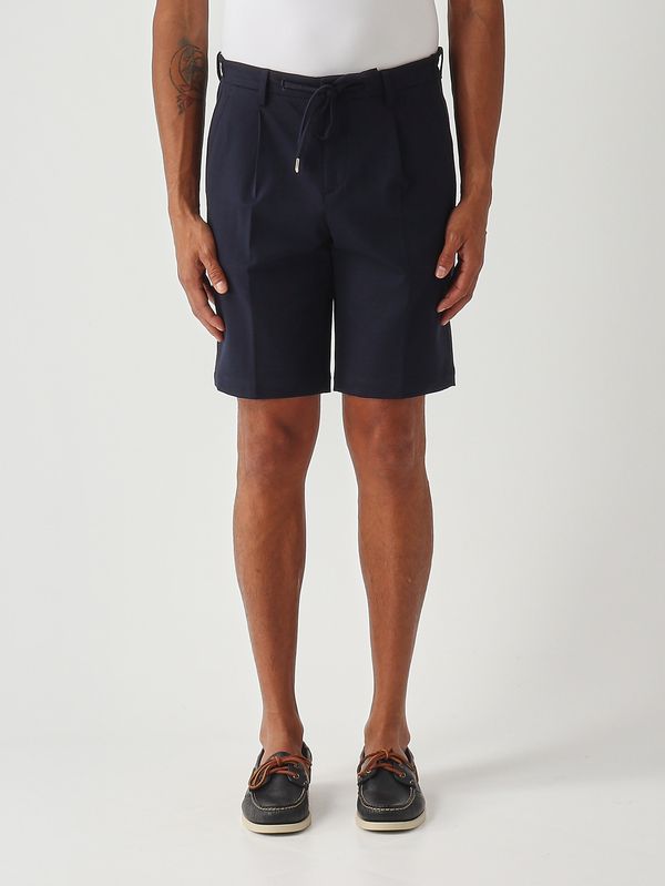 Shorts para hombre Olbia en mezcla de modal elástico Azul marino Briglia