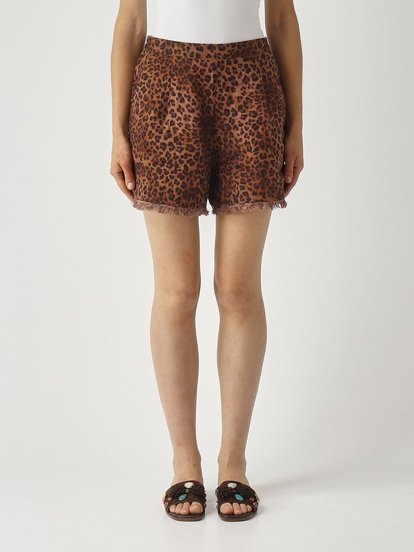 1. Short Amani en lin pour femme Marron MC2 Saint Barth amn0001