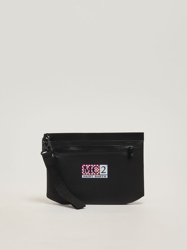 1. Pochette Aline in PVC Nero MC2 Saint Barth ali0006