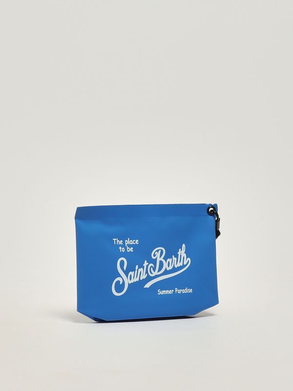 2. Pochette Aline in PVC Azzurro MC2 Saint Barth ali0006