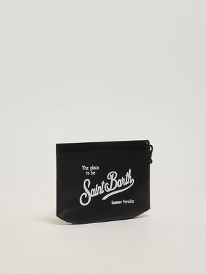 2. Pochette Aline in PVC Nero