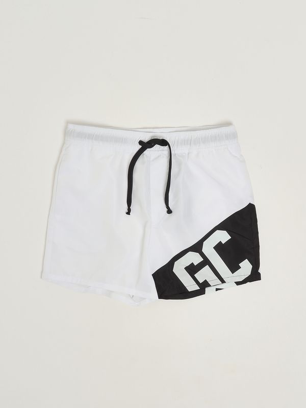 Bañador para niño de tejido técnico Blanco y negro GCDS