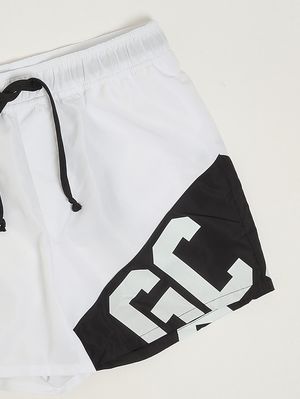 3. Bañador para niño de tejido técnico Blanco y negro