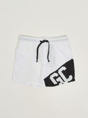 1. Bañador para niño de tejido técnico Blanco y negro