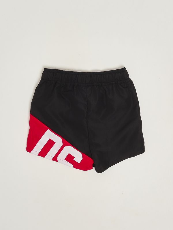 2. Bañador para niño de tejido técnico Negro-rojo GCDS c1bkqs524t016